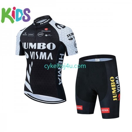 Team Jumbo-Visma Cykeltrøje + Cykelshorts Børn 2021 N002